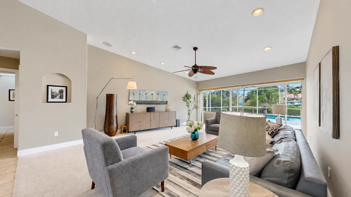 Living room photography · 831 Hawksbill Island Drive · Satellite Beach
